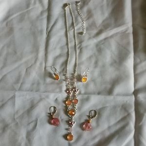 Necklace with earrings